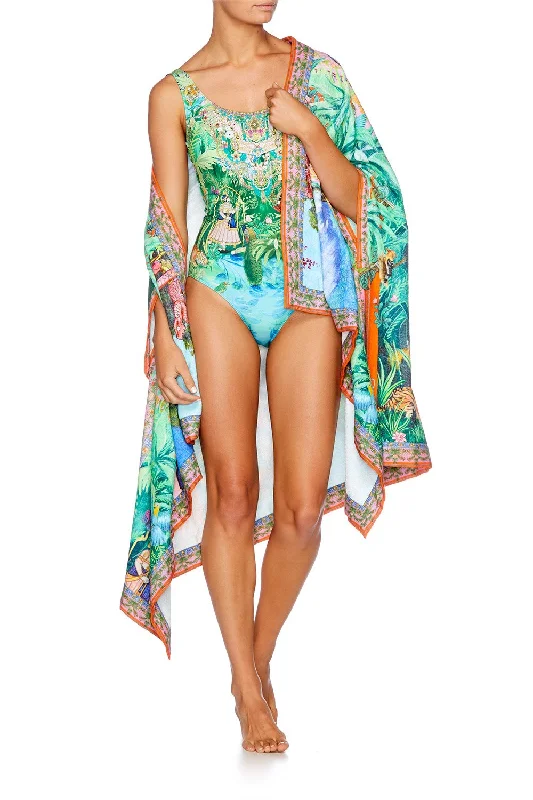 TOWEL PONCHO BENNYS BLESSING Floral unclassified dresses