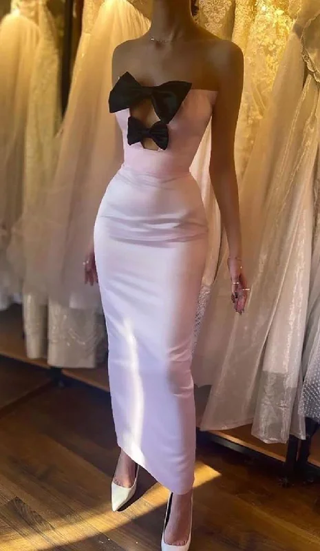 Unique Strapless Bow-Knot Sheath Sleeveless Prom Evening Formal Dress Club unclassified dresses Unique Strapless Bow-Knot Sheath Sleeveless Prom Evening Formal Dress Club unclassified dresses