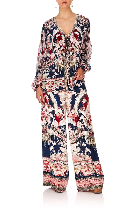 WIDE LEG PANT W/CUFFS TWIN SHADOW Stretchy unclassified dresses
