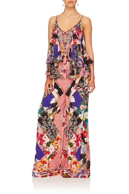 WIDE LEG TROUSER WITH FRONT POCKETS POSTCARDS FROM MARS Party unclassified dresses